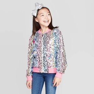 Jojo Siwa - sequin and patches girls bomber - 6